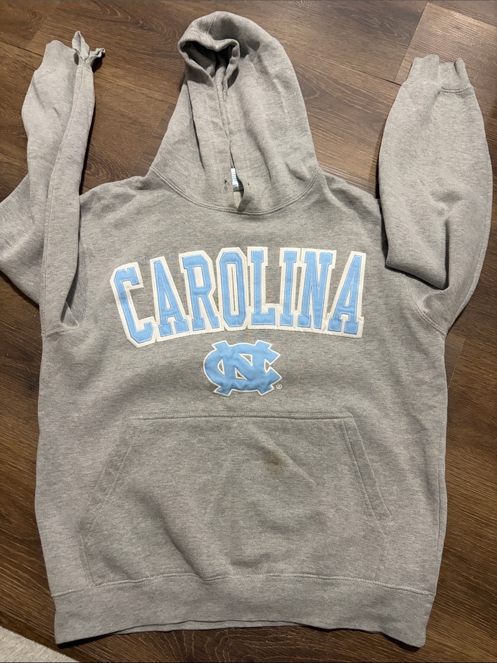Skechers Gray Hoodie with Carolina Light Blue Logo